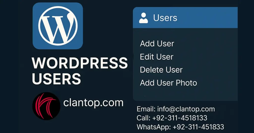 Manage WordPress Users – Add, Edit, Delete, and Customize User Roles on clantop.com
