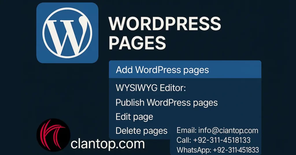 Learn how to add, edit, and manage WordPress pages effectively with ClanTop's step-by-step guide.